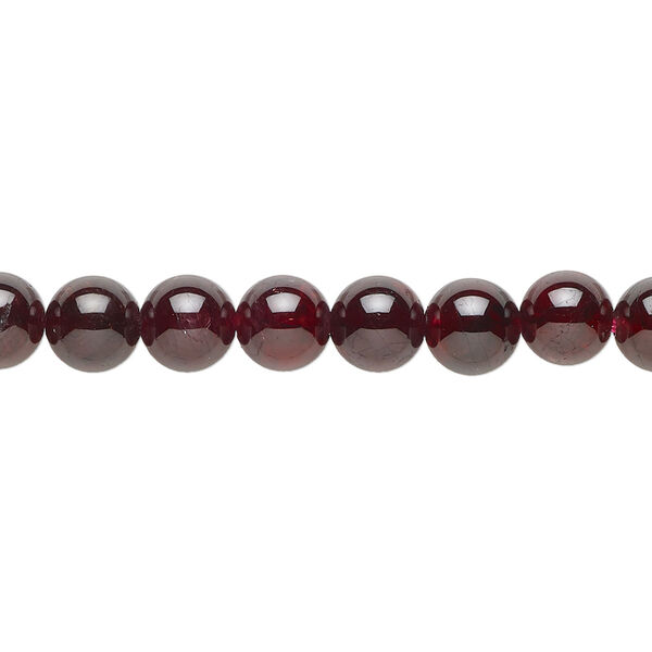Garnet 1pkg1, round bead natural 15.5-16 inch 6mm image number 0