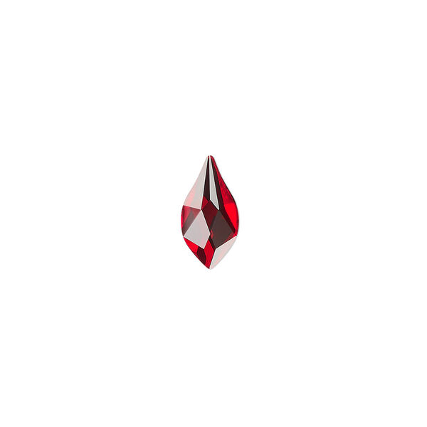 Flat back 144pk light Siam foil back, Swarovski® 10x5mm flame 2205 image number 0