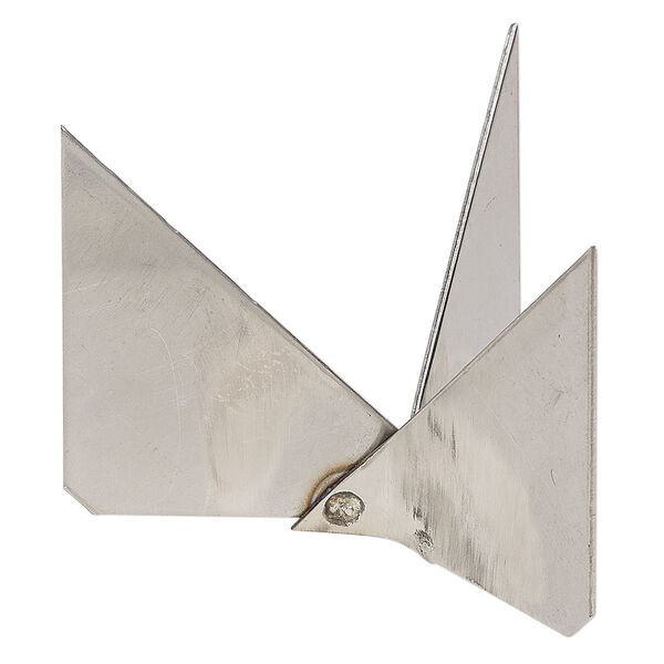 Trivet, stainless steel, 2 x 2 x 1-1/2 inch, 3-point. Sold individually. image number 0