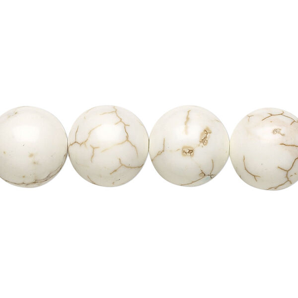 Magnesite 1pkg1, round bead 15.5-16 inch 12mm image number 0