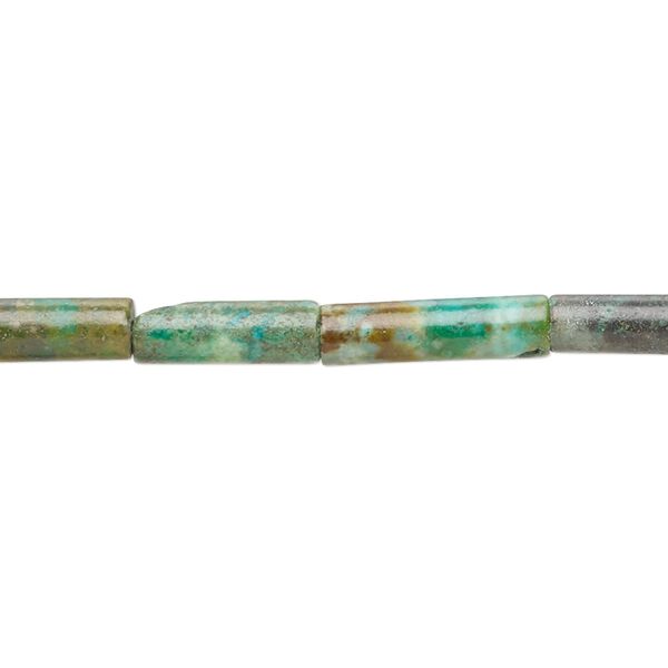 Turquoise 1pkg1, round tube bead 15.5-16 inch 10x4mm-20x4mm image number 0