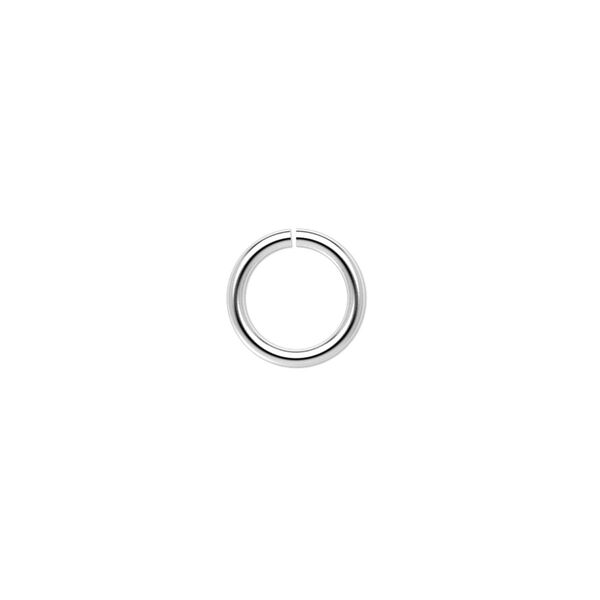 Jump ring, sterling silver, 10mm round, 7.4mm inside diameter, 16 gauge. Sold per pkg of 20. image number 0