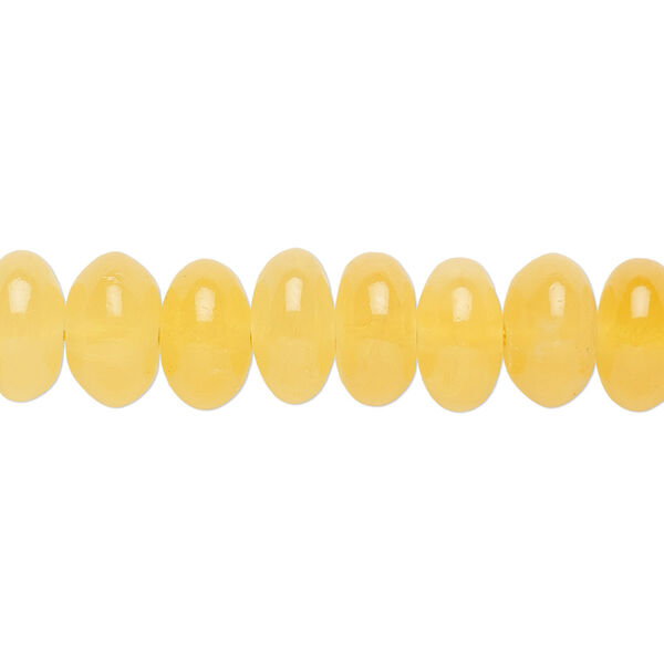 Yellow calcite 1pkg1, rondelle bead 15.5-16 inch 10x5mm-10x6mm image number 0