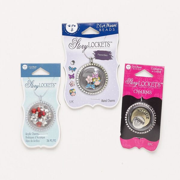 Charm mix, acrylic / enamel / glass / gold- / silver-finished "pewter" (zinc-based alloy) / steel, multicolored, 3-21mm drilled and undrilled mixed shapes. Sold per pkg of 3. image number 0