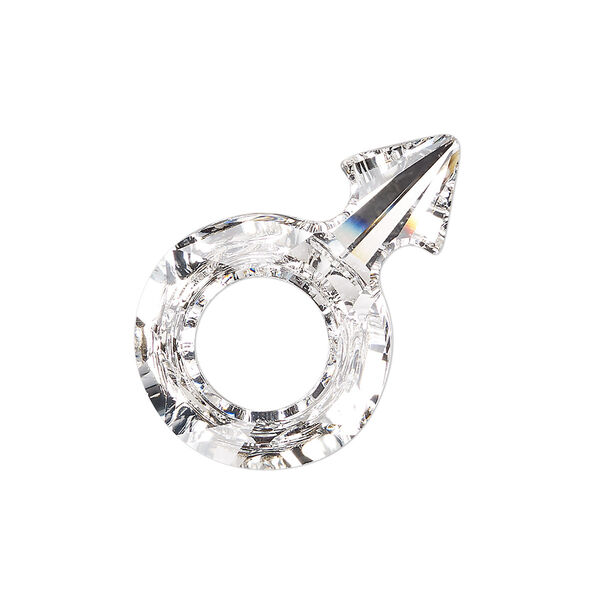 Fancy stone 1pk crystal foil back, Crystal Passions® 30x19mm male symbol 4878 image number 0