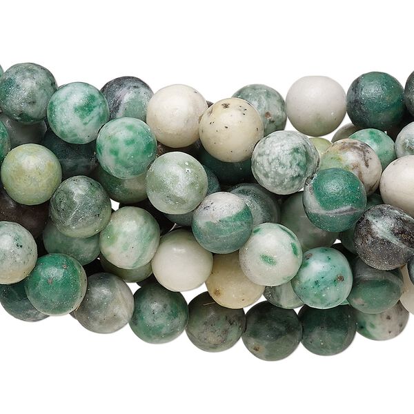 Ching hai "jade" 1pkg10, round bead natural 15.5-16 inch 8mm image number 0