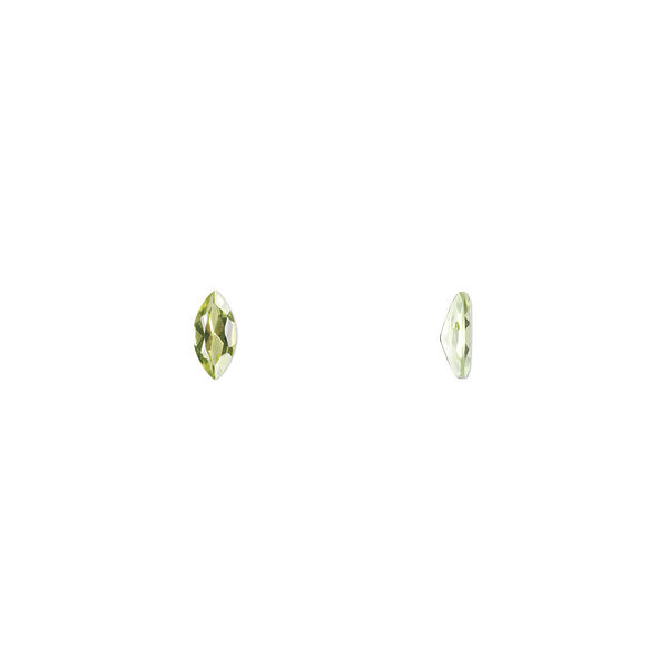 Peridot 1pkg4, hand-cut faceted marquise gem natural A grade, 6x3mm image number 0