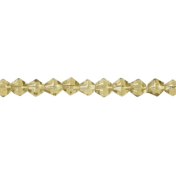 Bead, glass, olive, 4-5mm faceted bicone. Sold per 12-inch strand. image number 0
