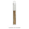 Vial, plastic, clear and white, 4 x 9/16 inch cylinder with hang tab. Sold per pkg of 100. image number 0