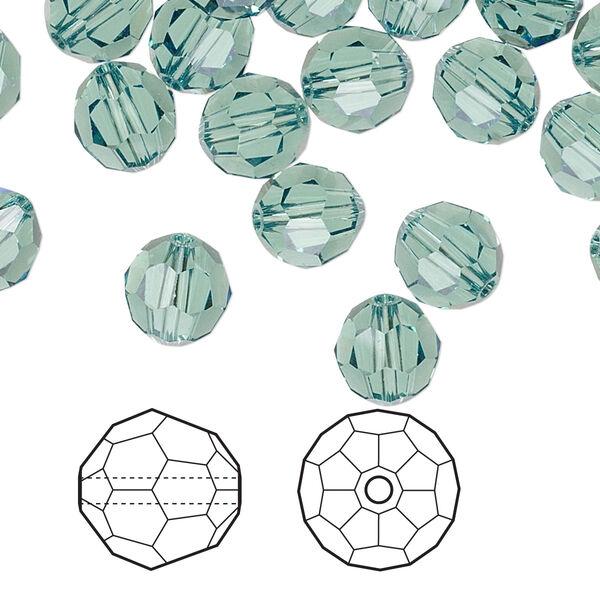 Bead 144pk erinite, Crystal Passions® 8mm round 5000 image number 0