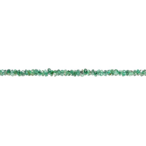 Emerald 1pkg1, hand-cut faceted rondelle bead 5 inch 2x1mm-2x2mm image number 0