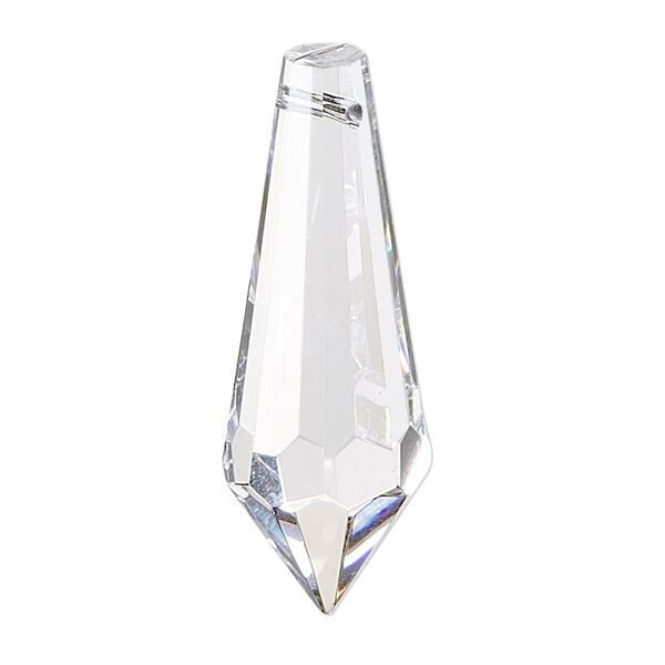 Suncatcher 6pk clear, Asfour Crystal 38x13mm top-drilled faceted point image number 0