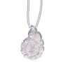 Amethyst 1pkg1, hand-cut top-drilled carved 2-sided nautilus bead natural 20x15mm image number 0