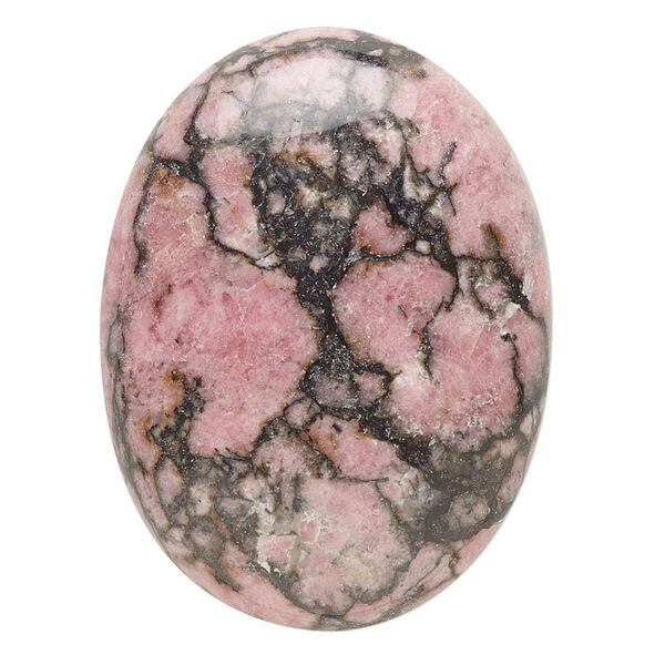Rhodonite 1pkg1, calibrated oval cab natural 40x30mm image number 0
