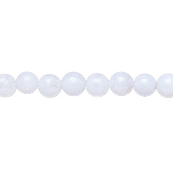 Blue lace agate 1pkg1, round bead natural 15.5-16 inch 6mm image number 0