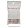 Bag, Tite-Lip™, plastic, clear and white, 2x3-inch top zip with block and hole. Sold per pkg of 1,000. image number 0