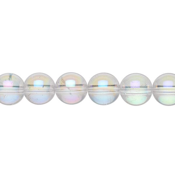 Quartz crystal 1pkg1, AB round bead 15.5-16 inch 8mm image number 0