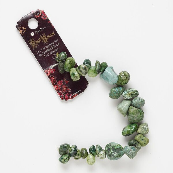 Multi-gemstone 1pkg1, pebble / nugget bead 7 inch small to extra-large / mini to medium image number 0