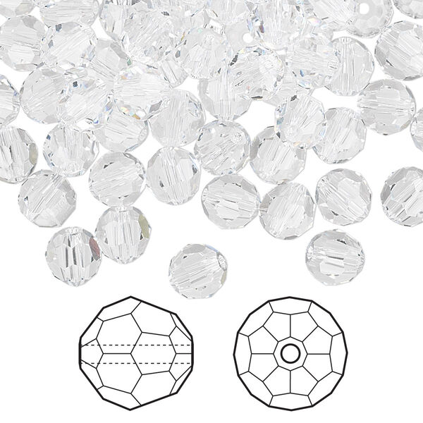 Bead 360pk crystal, Swarovski® 6mm round 5000 image number 0