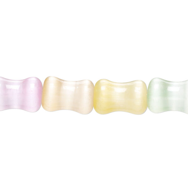Selenite 1pkg1, bamboo bead 15.5-16 inch assortment 12x8mm image number 0