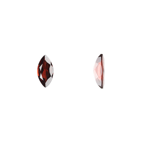 Almandite garnet 1pkg1, hand-cut faceted marquise gem natural 10x5mm image number 0