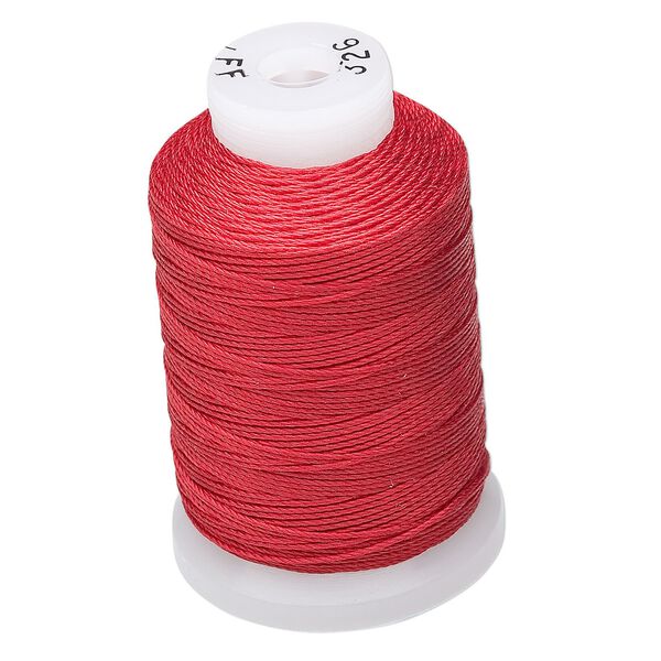 Thread, Purely Silk™, red, size FF. Sold per 115-yard spool. image number 0