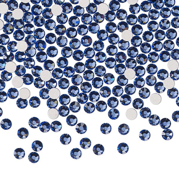 Flat back 144pk blue violet foil back, Preciosa MAXIMA Czech crystal rhinestone 2.7-2.9mm chaton rose round SS10 image number 0