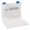 Organizer, Dot Box™, plastic, clear and blue, 14 x 11-1/2 x 1-1/2 inches with 94 removable containers and pop-up lid. Sold per 95-piece set. image number 1