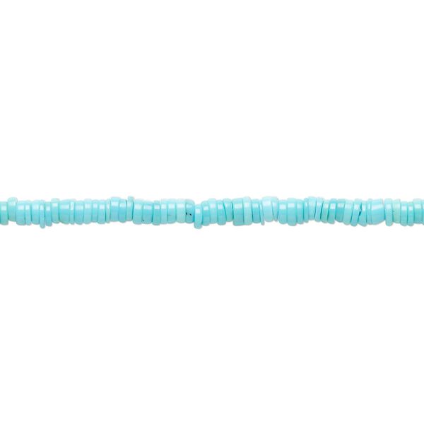 Sleeping beauty turquoise 1pkg1, heishi bead natural 15.5-16 inch 2.5x0.5mm-2.5x1mm image number 0