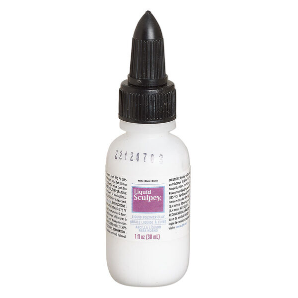 Liquid polymer clay 1pkg1, 1-fluid ounce opaque white Liquid Sculpey® image number 0