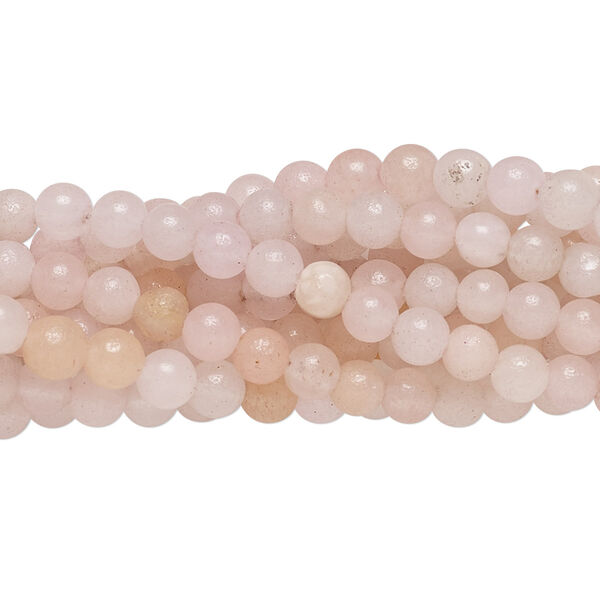 Pink aventurine 1pkg10, round bead natural 15.5-16 inch 4mm image number 0