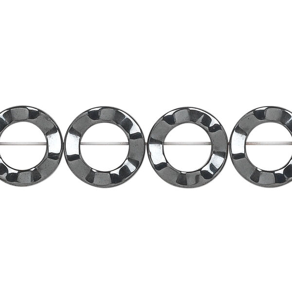 Hemalyke™ 1pkg1, wavy ring bead 15.5-16 inch 12mm image number 0