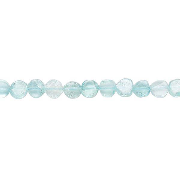 Apatite 1pkg1, hand-cut flat round bead natural 13 inch 3-5mm image number 0