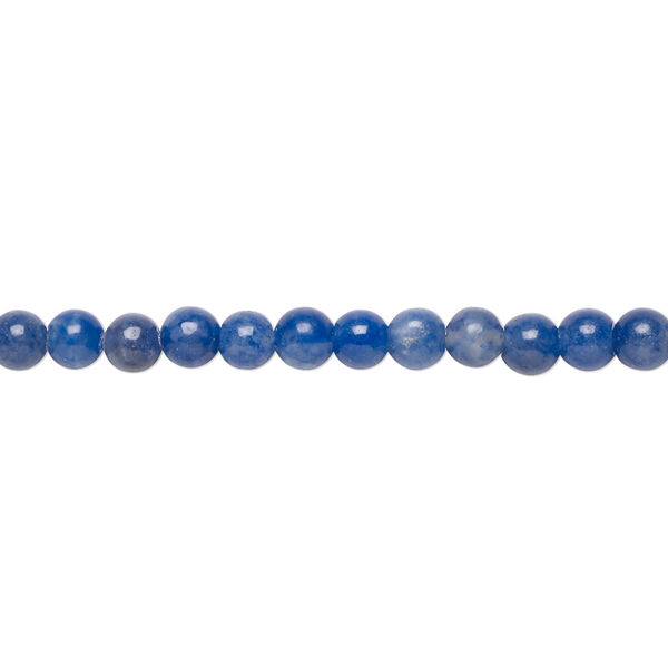 Blue aventurine 1pkg1, round bead natural B grade, 15.5-16 inch 4mm image number 0