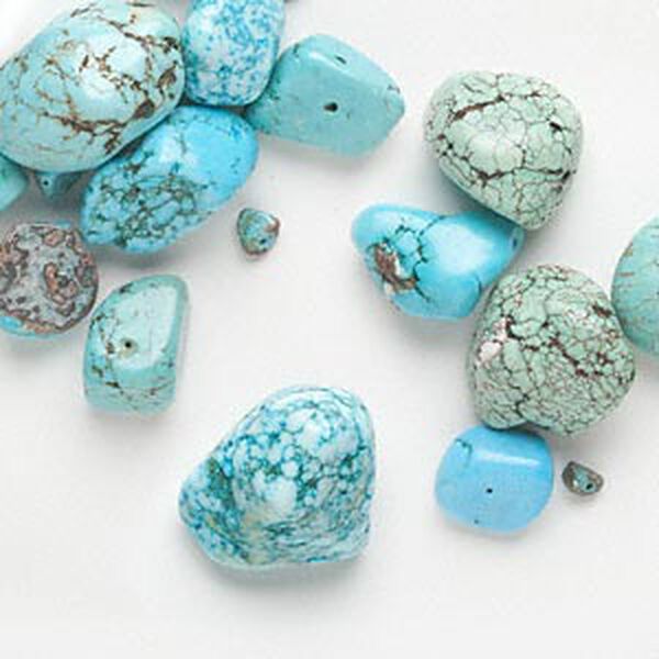 Magnesite 1pkg1, nugget bead 1/4 lb mix small to extra-large image number 0