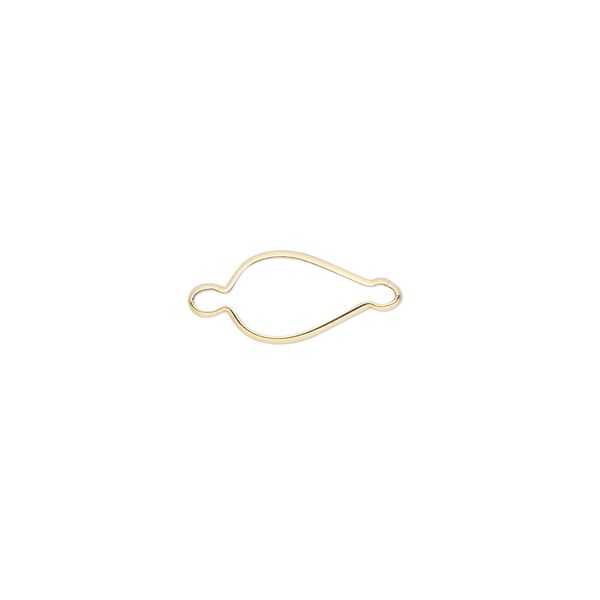 Link, Wrap-Tite®, 14Kt gold-filled, 9x6mm pear setting. Sold per pkg of 2. image number 0
