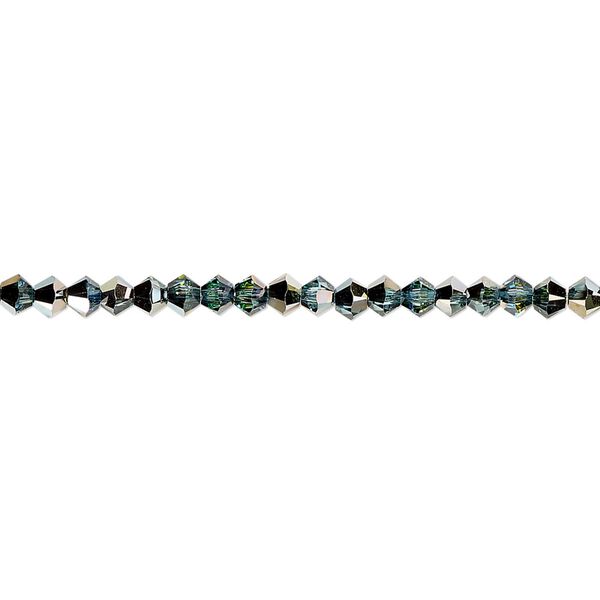 Bead 144pk aquamarine golden Sahara, Crystal Passions® 3mm bicone 5328 image number 0