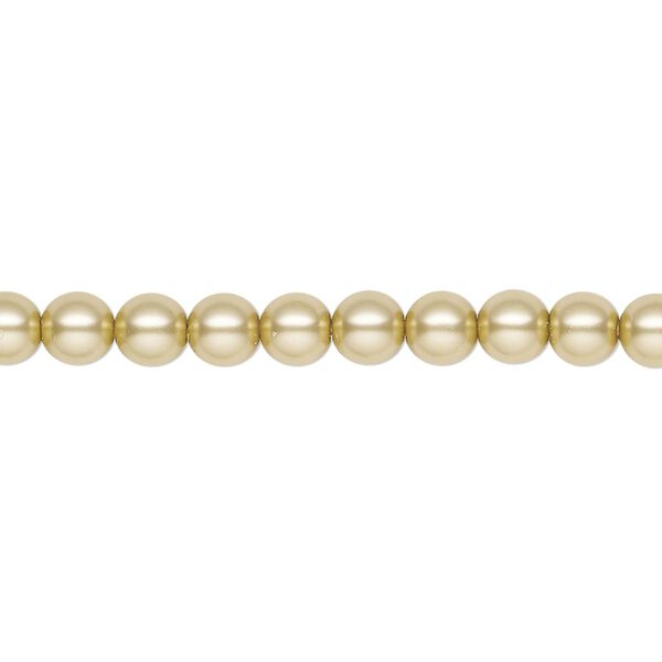 Pearl 50pk vanilla, Preciosa Czech crystal 5mm round image number 0