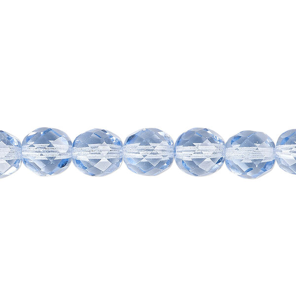 Czech fire-polished glass 1pkg600, faceted round bead, 8mm image number 0