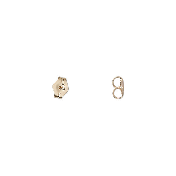 Earnut, 14Kt gold-filled, lightweight. Sold per pkg of 10 pairs. image number 0