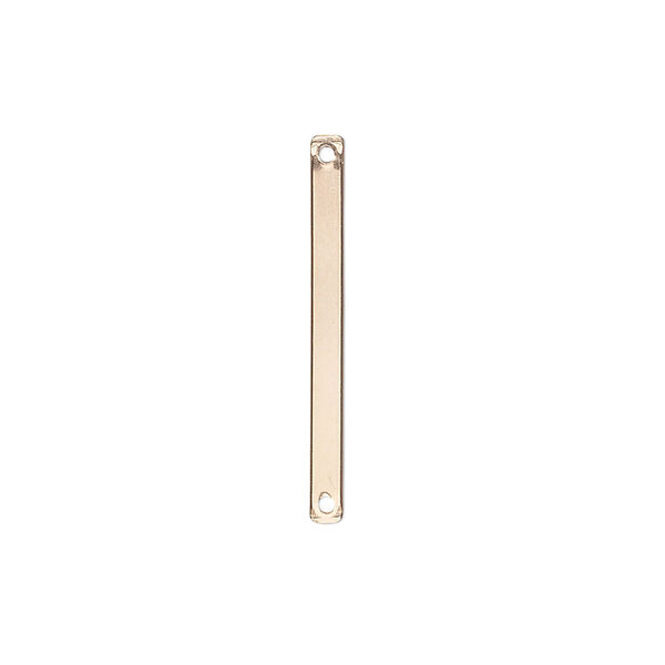 Link, 14Kt gold-filled, 25x2mm smooth bar. Sold per pkg of 6. image number 0