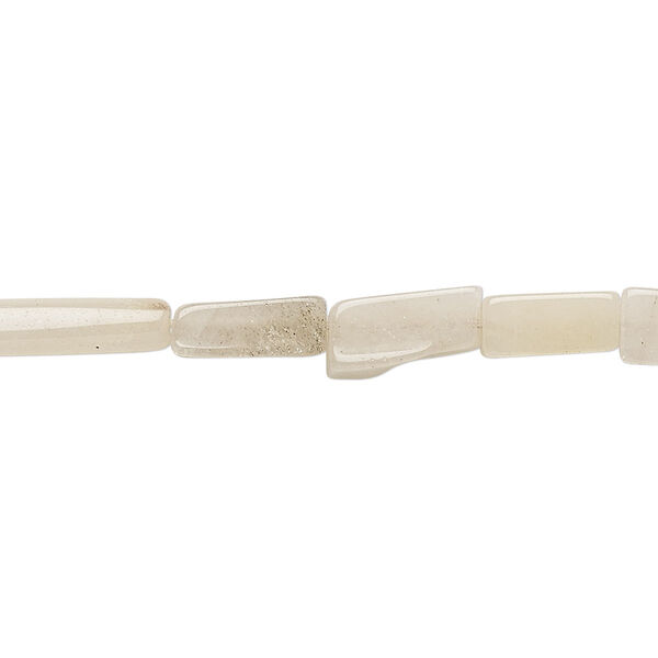 Multi-quartz 1pkg1, hand-cut square tube bead natural 13 inch 8x4mm-12x5mm image number 0