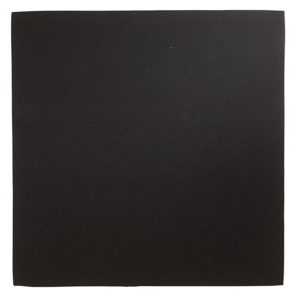 Sheet, faux suede, black, 8-1/2 inch square, 0.6-0.7mm thick. Sold individually. image number 0