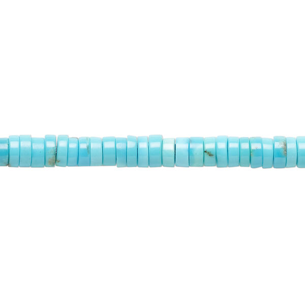 Sleeping beauty turquoise 1pkg1, heishi bead natural 15.5-16 inch 4.5x2mm-4.5x3mm image number 0