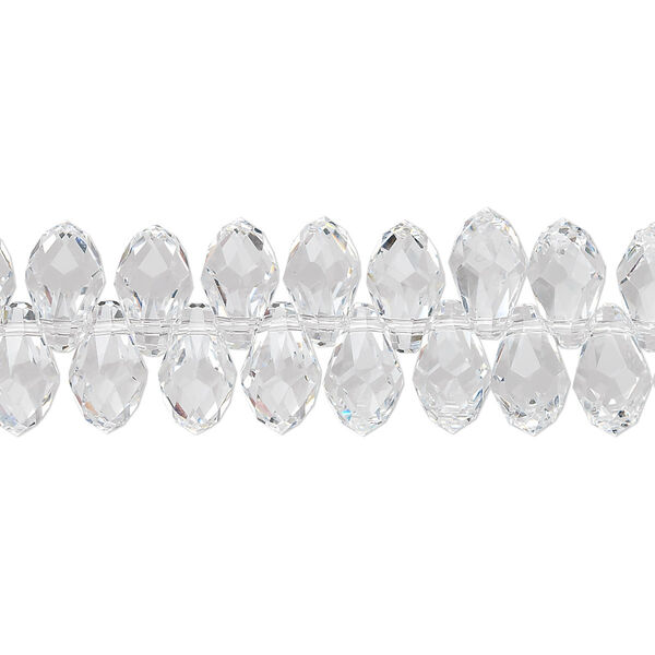Briolette 48pk crystal, Crystal Passions® 9x5mm pendant drop 6007 image number 0