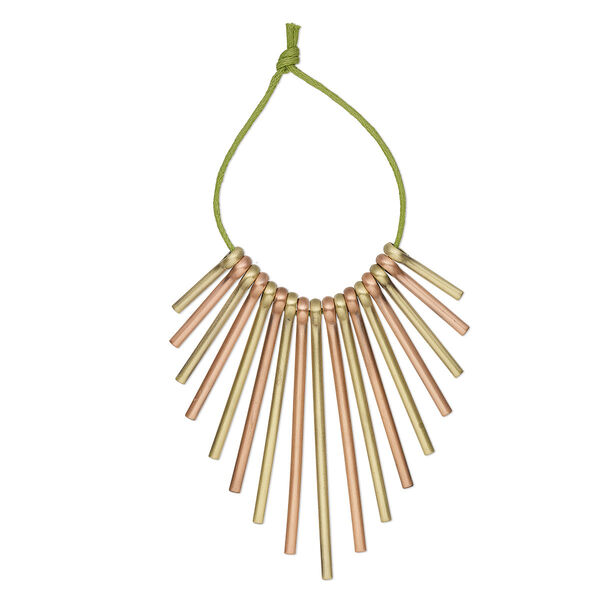 Focal, antique brass- and antique copper-plated brass, 20-59mm graduated fan. Sold per 17-piece set. image number 0