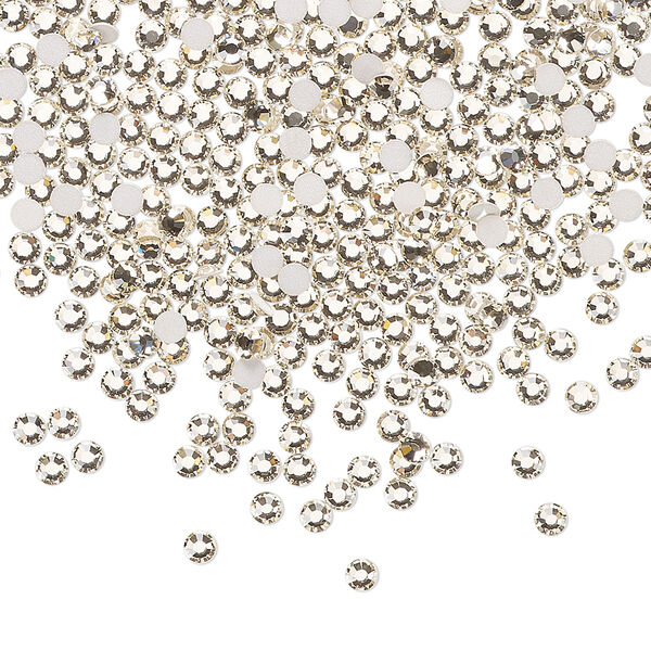 Flat back 1440pk light gold quartz foil back, Preciosa MAXIMA Czech crystal rhinestone 2.1-2.3mm chaton rose round SS7 image number 0