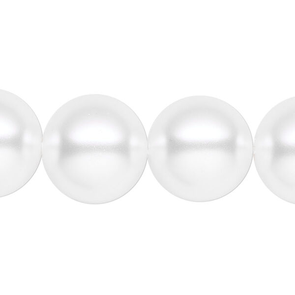 Pearl 1pk white, Celestial Crystal® 16mm round 15.5-16 inch image number 0