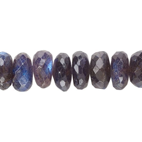 Labradorite 1pkg1, hand-cut faceted rondelle bead 14 inch 11x6mm-13x8mm image number 0