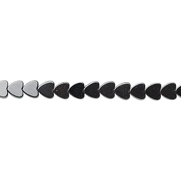 Hemalyke™ 1pkg1, flat heart bead 15.5-16 inch 4mm image number 0